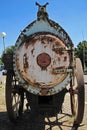 A DILAPIDATED 1933 THRESH STEAM DISINFECTOR