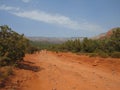 Scenery from Devil\'s Bridge hike in Sedona Arizona Royalty Free Stock Photo