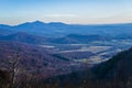 View of Devils Backbone and the Piedmont of Virginia, USA