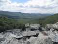 View from Devils Marbleyard, VA blue ridge parkway Royalty Free Stock Photo