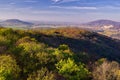 View of Devinska Kobyla from Konigswarte outlook tower near Berg village in Austria