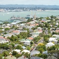 View of Devonport suburbs in Auckland