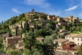 View of Deya town in Mallorca Island Spain Royalty Free Stock Photo