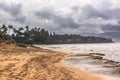 View of Diamond Beach Park, Oahu, Hawaii Royalty Free Stock Photo