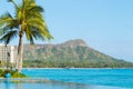 View of Diamond Head, Waikiki, Royalty Free Stock Photo