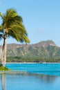 View of Diamond Head, Waikiki, Royalty Free Stock Photo