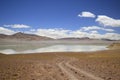 View of the diamond lagoon in the Puna Argentina Royalty Free Stock Photo