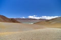 View of the diamond lagoon in the Puna Argentina Royalty Free Stock Photo