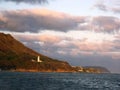 View of Diamondhead from the Pacific Ocean off Oahu Royalty Free Stock Photo