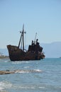 Shipwreck - Gytheio - Greece Royalty Free Stock Photo