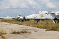 The view on disassembled Ukrainian Sukhoi Su-24 supersonic all-weather attack aircraft on