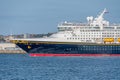 View of the Disney Magic cruise ship on a rare visit to the UK Royalty Free Stock Photo