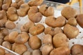 heart shaped kiwi, farmers market Royalty Free Stock Photo