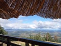 View into distance. Mountain panorama