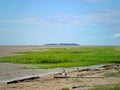 View of the distant island