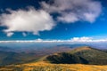 View of distant ridges of the White Mountains from the summit of Royalty Free Stock Photo