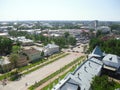 View of the District from the bell tower. Vologda Russia