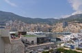 The view of the district of La Condamine, Monako Royalty Free Stock Photo