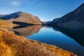 View on Djupvatnet lake in Norway Royalty Free Stock Photo