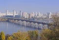 View of the Dnieper River in the city of Kiev.