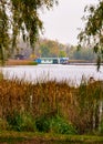 View of the Dnieper river in Kiev, Ukraine, in winter Royalty Free Stock Photo