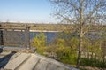 View of the Dnieper from Vladimirskaya Gorka Royalty Free Stock Photo