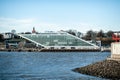 View at Dockland building in Hamburg, Germany at daylight. Royalty Free Stock Photo