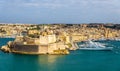 View of Dockyard Creek in Valletta Royalty Free Stock Photo