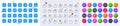 View document, Brush and Approved document line icons. For web app, printing. Line icons. Vector Royalty Free Stock Photo