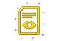 View Document icon. Open File sign. Vector