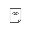 View Document outline icon