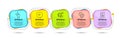 View document, Touchscreen gesture and Time management icons set. Text message sign. Vector Royalty Free Stock Photo