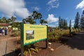 View of the Dole Pineapple Plantation in Wahiawa, Tour destination Royalty Free Stock Photo