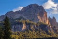 View of the Dolomites from Colfosco, South Tyrol, Italy