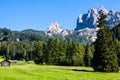 The view of Dolomiti mountain Royalty Free Stock Photo