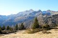 The view on Dolomiti mountains