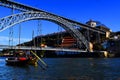 View of Dom Luis Bridge in Porto