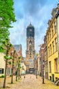 View of the Dom Tower of Utrecht, the Netherlands Royalty Free Stock Photo