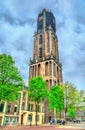 View of the Dom Tower of Utrecht, the Netherlands Royalty Free Stock Photo