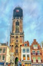 View of the Dom Tower of Utrecht, the Netherlands Royalty Free Stock Photo