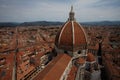 View of the dome of the cathedral Santa Maria del Fiore, Firenze, Italy