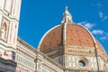 View of the Dome Cathedral Santa Maria del Fiore in Florence, Italy Royalty Free Stock Photo