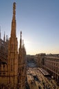 View from Dome of Milan Royalty Free Stock Photo