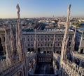 View from Dome of Milan Royalty Free Stock Photo