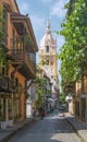 View of the Cathedral's dome of Cartagena de Indias Colombia