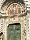 View of Dome portal in Florence, Italy