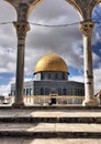 A view of the Dome of the Rock in Jerusalem Royalty Free Stock Photo