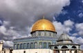 A view of the Dome of the Rock in Jerusalem Royalty Free Stock Photo