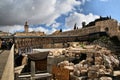 A view of the Dome of the Rock in Jerusalem showing the entrance