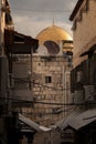 View of the Dome of the Rock, located in the old city of Jerusalem, Israel Royalty Free Stock Photo